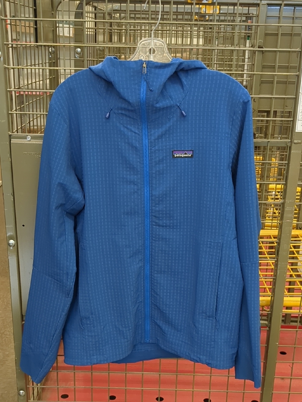 Patagonia Royal Blue Hooded Windbreaker Jacket